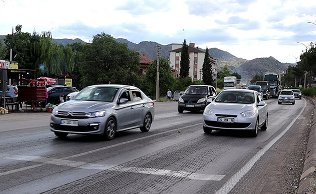 Çorum geçişinde bayram trafiği