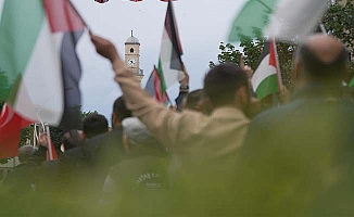 Çorum'da binler 'Özgür Filistin' dedi