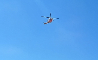Kaybolan çocuğu aramaya helikopter de katıldı