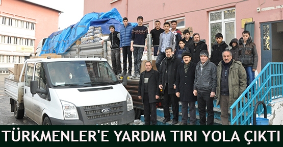 Türkmenler'e yardım tırı yola çıktı